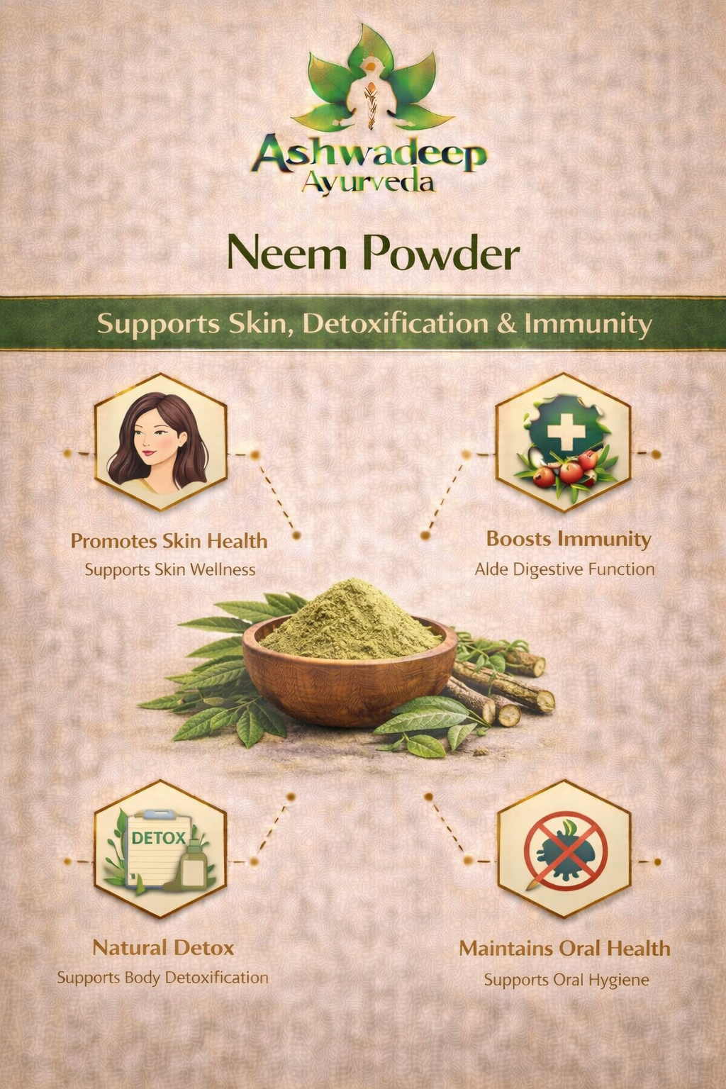 ASHWADEEP Neem Powder - Image 3