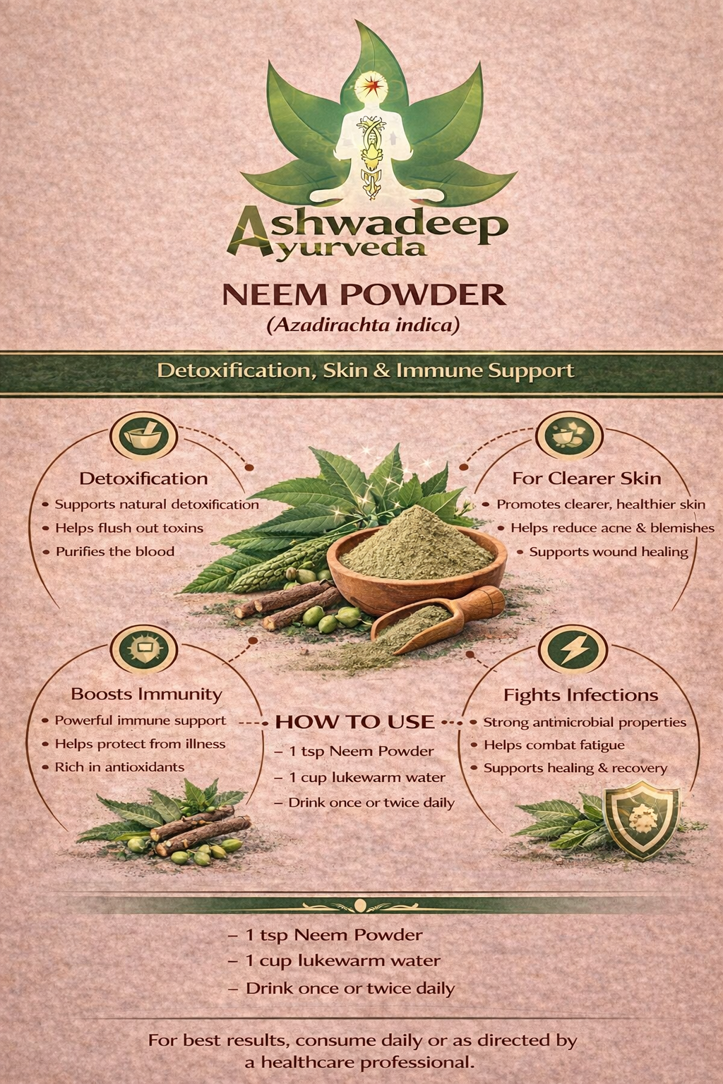 ASHWADEEP Neem Powder - Image 2