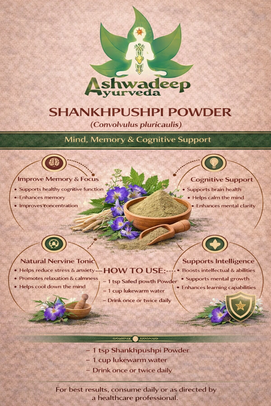 ASHWADEEP Shankhpushpi Powder - Image 2