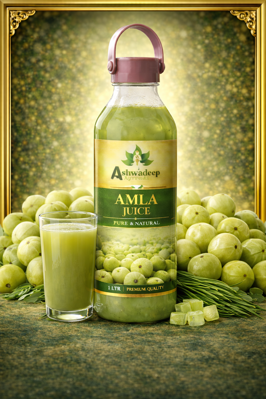 ASHWADEEP Amla Juice – Pure Indian Gooseberry Extract